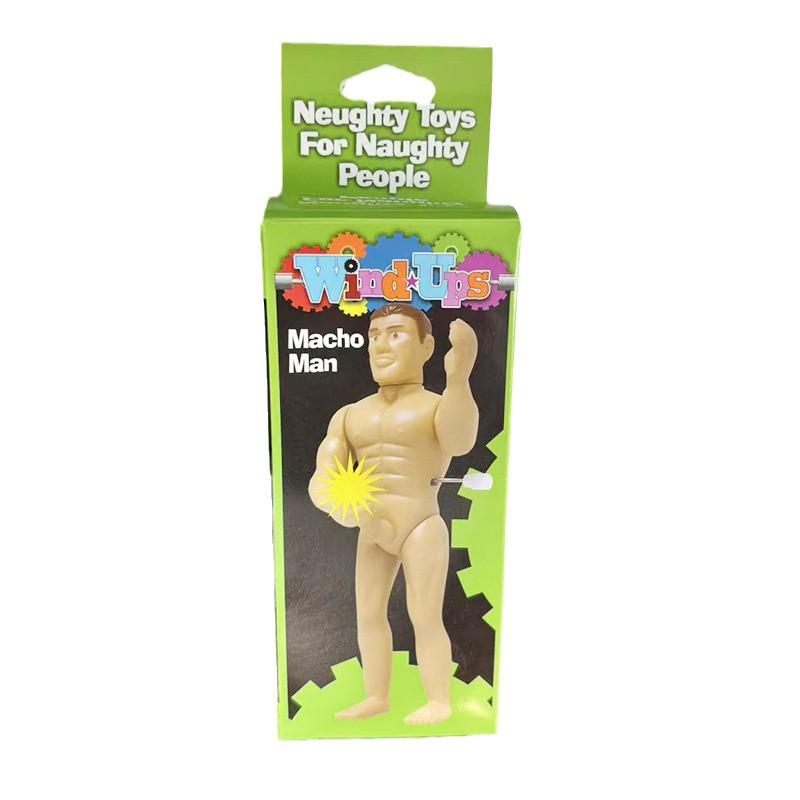 Funny Wind-Up Bachelor Party Gag Toy & Self-Defense Male Masturbation Aid