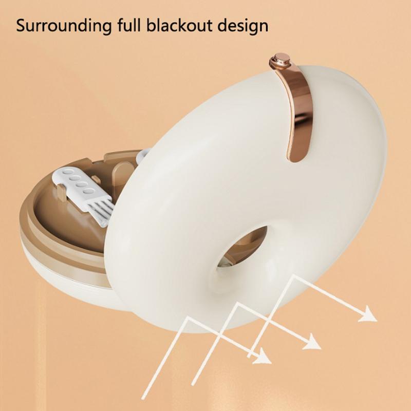 2 Layers Invisible Braces Box Doughnut Design Portable Orthodontic Retainer Case Simple Style Remover Chewies Denture Box