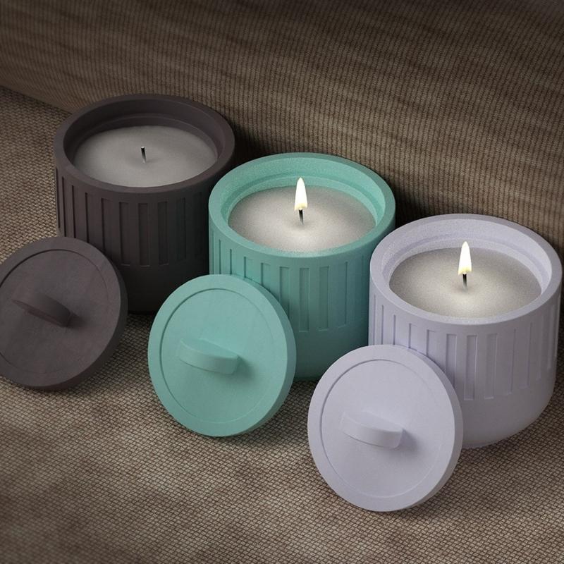 Silikonová úložná forma Formy na šperkovnici Formy na skladování forem na pryskyřice Formy s víkem Formy na pohár na svíčku pro kutily