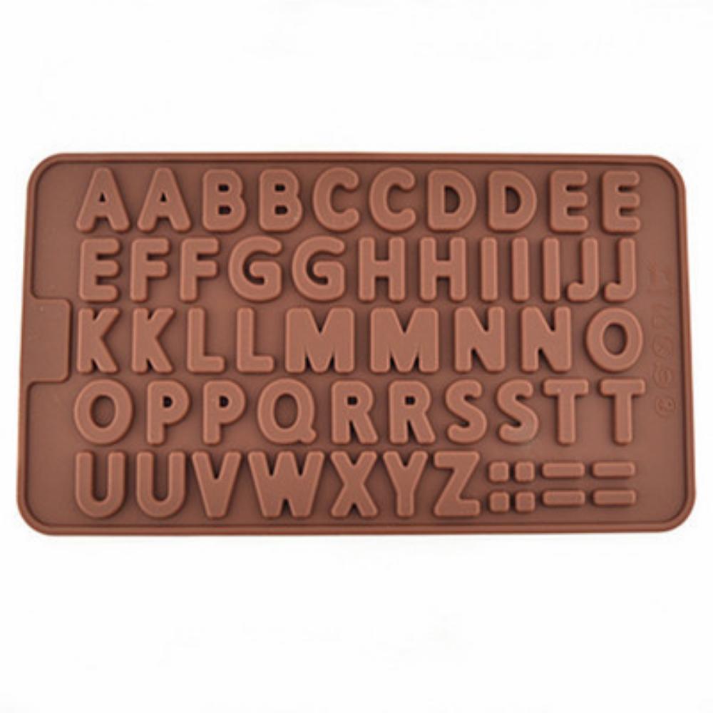 Baking Chocolate Mold 26 Alphanumeric Chocolate Silicone Mold Fondant Tool Mold