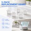 5PCS White Meat Grinder Gear Mincer Gear Replacement for Zelmer A861203, 86.1203 For Home Use