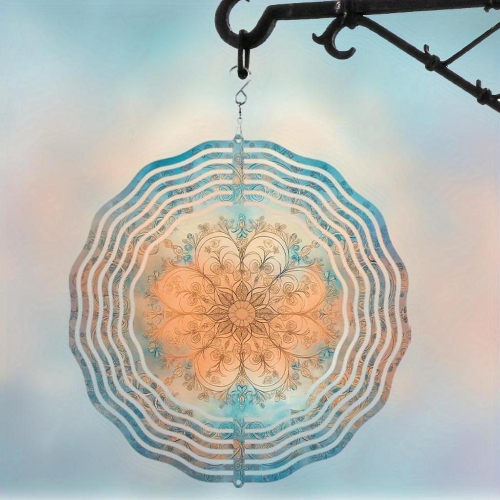 10 Inch Hanging Wind Chime for Garden Lawn Decor Spring Summer Outdoor Decoration with 360 Rotating Hook Elegant Artistic Design Gift for Friends