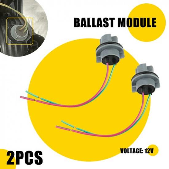 Universal Pigtail 7440 Wire Female Socket Two Harness Rear Turn Signal Bulb Plug