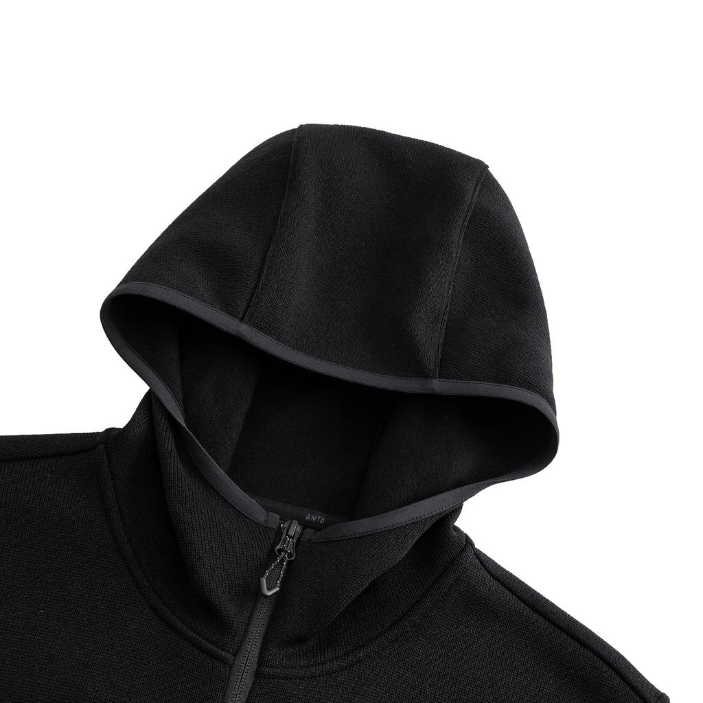 Anta Outdoor Series Fire Shell Warm Windproof Comfortable Versatile Casual Fashion Hooded Inner Liner Jacket Chunky Fleece Men Jackets 952546708-2