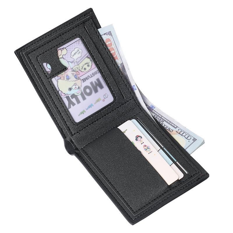 Men's Slim Trifold Wallet with Multiple Card Slots - Casual and Stylish