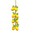 Lifelike Artificial Lemon Strings Fake Simulated Fruit Hanging Garlands for Wedding Birthday Party Home Wall Decor