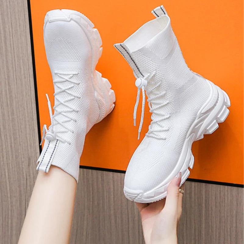 Fashion Fashion 2025 Spring Autumn High on Platform Ladies Footwear Original Offer Comfortable and Elegant Stylish Casual Women's Shoes