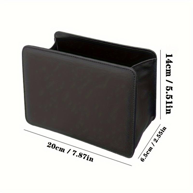 

Кожаное автомобильное мусорное ведро и органайзер для хранения Складное подвесное ведро-коробка на спинку сиденья для хранения в автомобиле чёрный