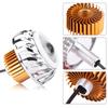 Motorcycle LED Headlight Projector Lens Dual Angel Devil Eye Head Lamp   Type Blue Pink