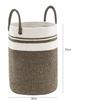 Cotton Rope Woven Storage Basket, Bamboo Basket, Dirty Clothes Basket, Hand-held Folding Miscellaneous Basket