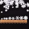Mini White Snowflake Christmas Decoration Craft Materials (1-3cm)