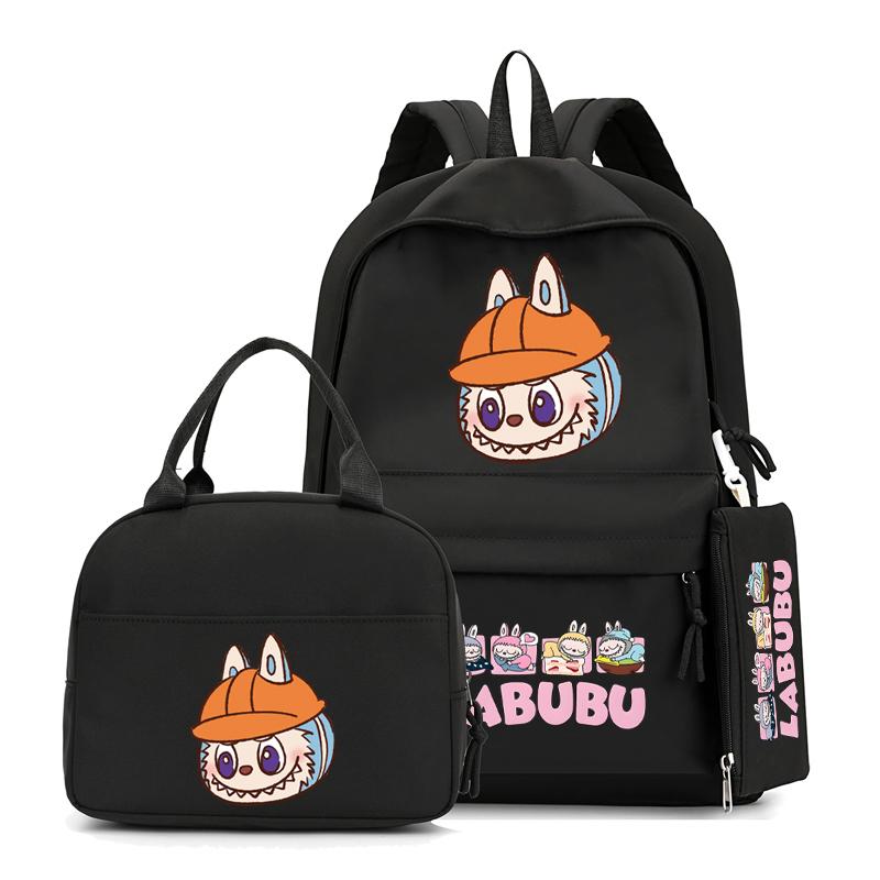 3Pcs/sst Cute Printed Backpackstudent Teenage Children Girl Boy Schoolbag Bookbag Men Women Large Capacity Waterproof Laptop Bag Mochila