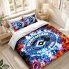 Bedding Set 1 Duvet Cover 2 Pillowcases Hamburger SV Football Print Bedroom Home Decoration