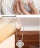 Elegant S925 Sterling Silver Four-Leaf Clover Necklace for Women - Luxe Design with Full Diamond Accent