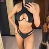 Mit Sarong Bügel Cut Out Bikini Frauen Bademode Weiblichen Badeanzug Drei-stück Bikini set Badende Badeanzug Schwimmen Dame