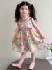2025 New Fashion Floral Sleeveless Summer Dress for Baby Girls – Cotton