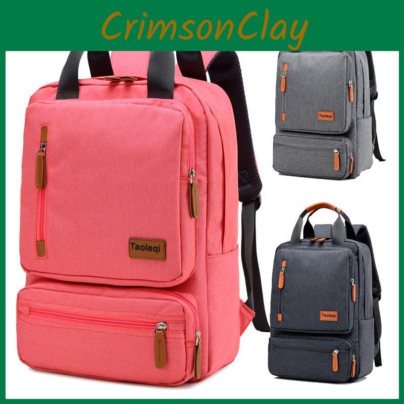 Canvas Men Women Backpack Unisex Largecapacity Schoolbag Laptop Bag Travel