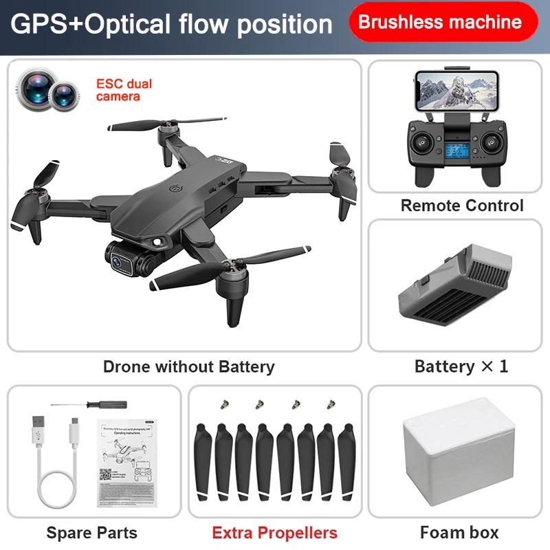 GPS Drone L900 Pro SE MAX 4K, dual professional HD camera, 5G WiFi, 360° brushless motor for obstacle avoidance, RC FPV quadcopt