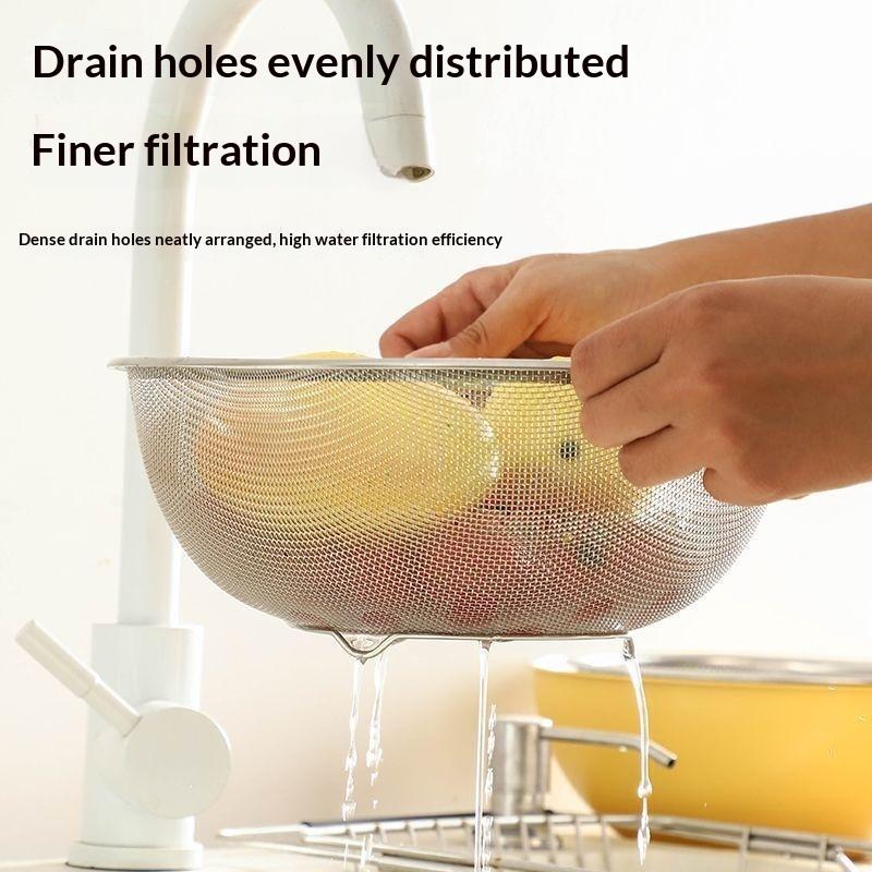Stainless Steel Salad Mixing Bowl With Scale For Household Kitchen Knead Dough Baking Cooking Cream Tableware