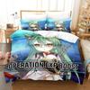 Azur Lane Bedding Set Single Twin Full Queen King Size Bed Set Aldult Kid Bedroom Duvetcover Sets 3D Anime Bed Sheet Set