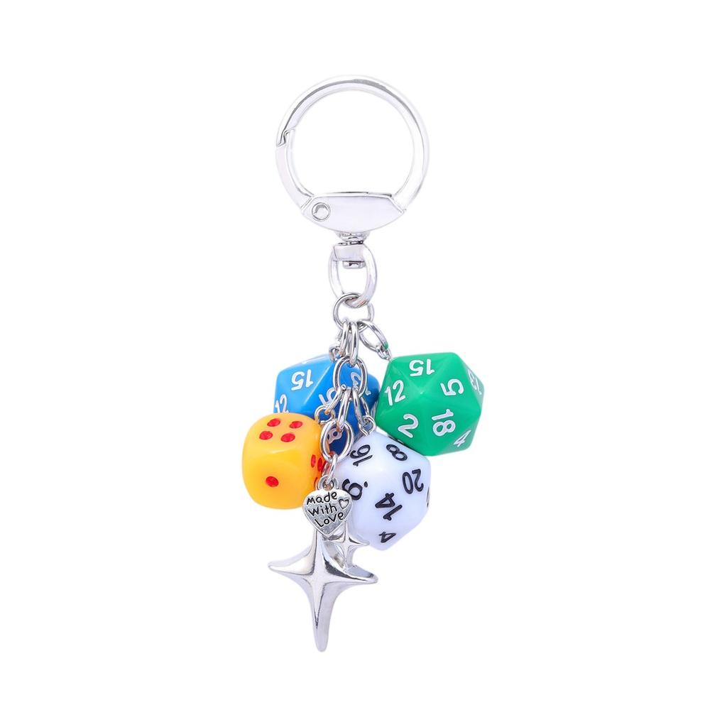 Dice Beaded Keychain, Pendant Waist Hanging Ornaments