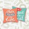 INS Style Faux Soft Throw Pillow Cover - Letter Print Home Decor for Sofa & Living Room