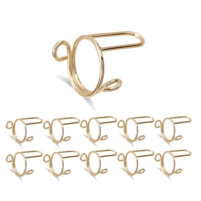 New for False Nail Nail Rings Reusable for French Fake Nails Fingertip Nail Rings Causal Gold Color Phalanx Ring Girls