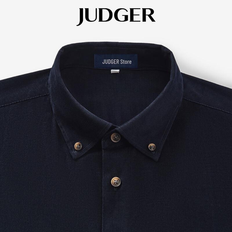 

Judger Men s Retro Pure Cotton Corduroy Long Sleeve Shirt XL