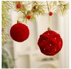 Boule en plastique peinte Ornement d'arbre de Noël Bricolage Artisanat Nouvel An Boules de Noël Pendentif Ornement Suspendu Boîtes Cadeaux Déco de Fête