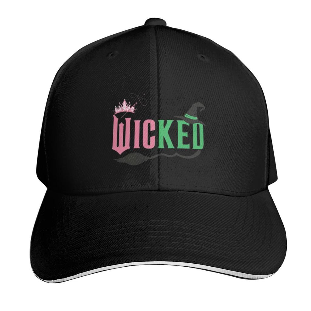 Wicked Movie Glinda And Elphaba Logo Cap Fashion Casual Baseball Caps Adjustable Hat Hip Hop Summer Unisex Baseball Hats