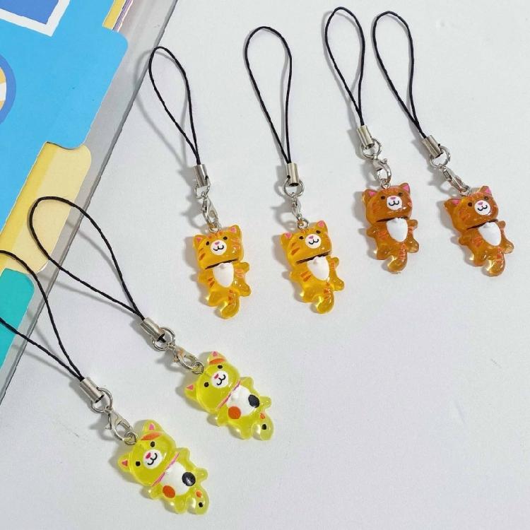 Creative Cat Keychain Soft Resin Key Holder Multifunctional Phone Charm Suitable for Everyday Use and Special Occasions