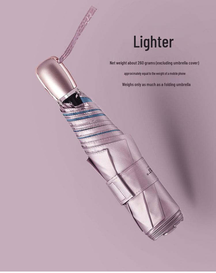 Umbrelă Compactă Automată OLYCAT Argintiu Titan - Protecție UV Umbrelă de Ploaie și Soare