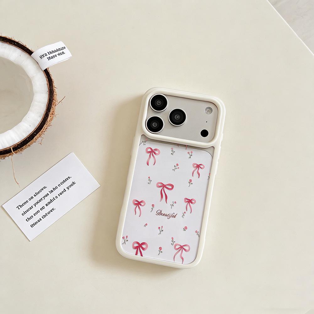 

Apple iPhone 15 ProMax Red Bow Transparent Case - Spring Style, Shockproof, for Women Apple 14