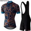 Phtxolue Set Îmbrăcăminte Ciclism Bărbați Ciclism Bicicletă de Șosea Îmbrăcăminte Respirabilă Anti-UV Haine Bicicletă MTB Seturi Tricou Ciclism cu Mânecă Scurtă