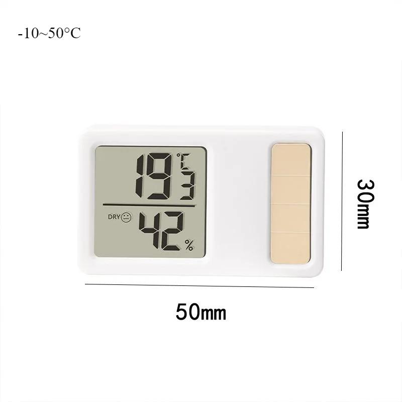 

8PCS Mini Solar Electronic Thermometer Hygrometer High Accuracy Portable Silent for Car Home Kitchen Temperature Monitor