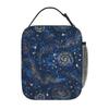 Space Galaxy Constellation Zodiac Star Print Insulated Lunch Bag Reusable Waterproof Thermal Bento Tote for Work Travel Picnic