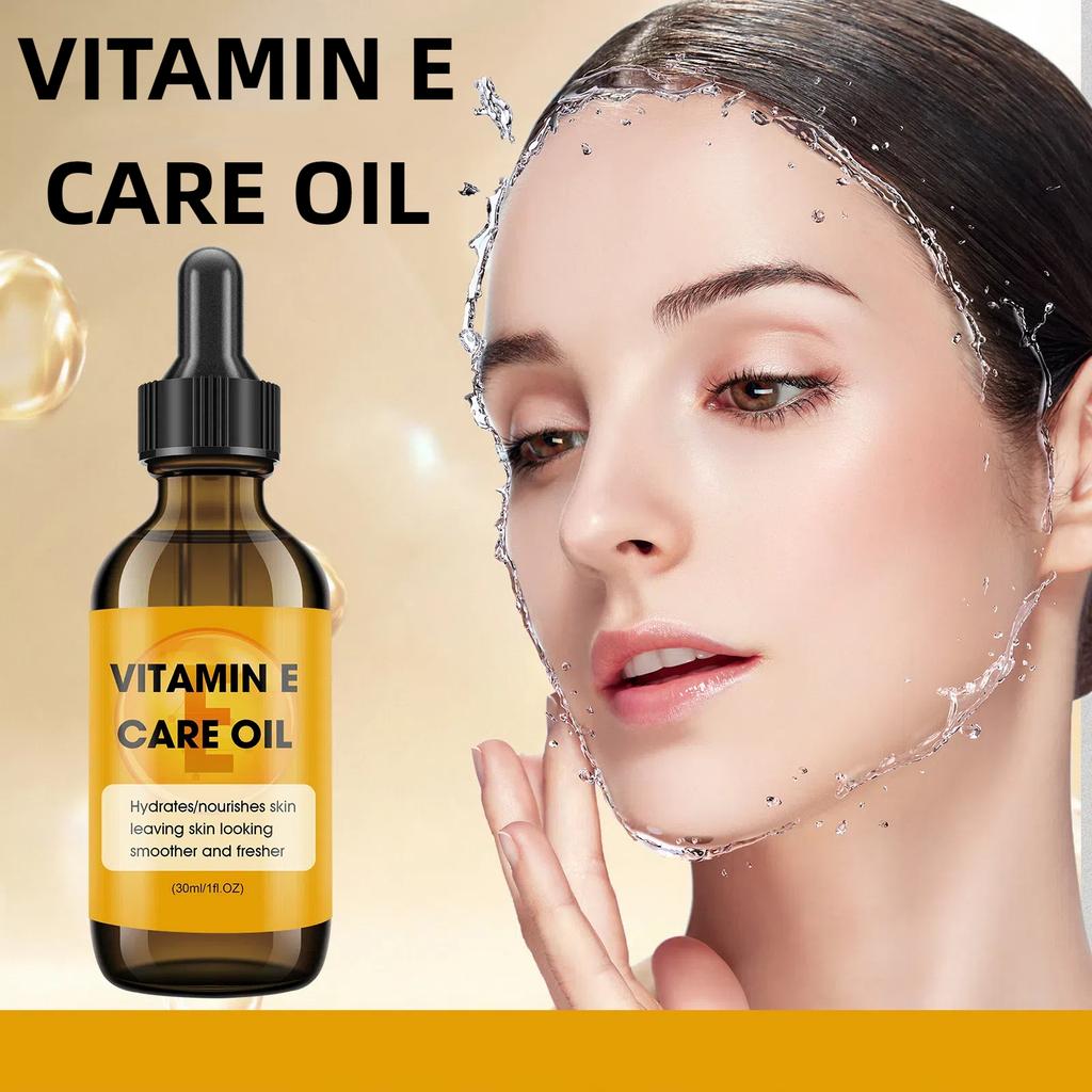 Vitamin E Facial Oil 30ml – Regenerating & Nourishing Skincare Serum with Dropper
