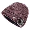 Hat Old Lady Knitted Hat Ladies Fleece Warm Wool Hat Hat Ear Protector Pullover Hat