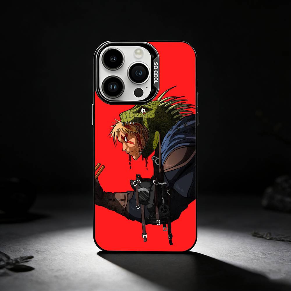 D-Dorohedoro-es Handyhülle Für iPhone 17,16,15,14,13,12,11 Plus,Pro Max,XS,Farbige silberne Handyhülle