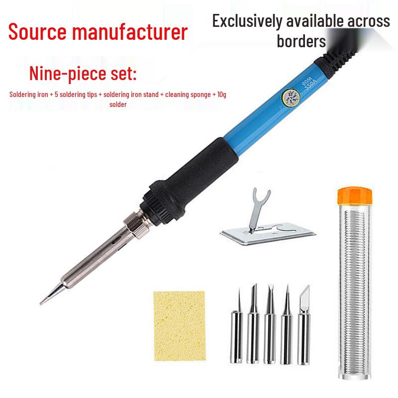 60W Adjustable Electric Soldering Iron Kit, 16-Piece, for Home Welding and Repair