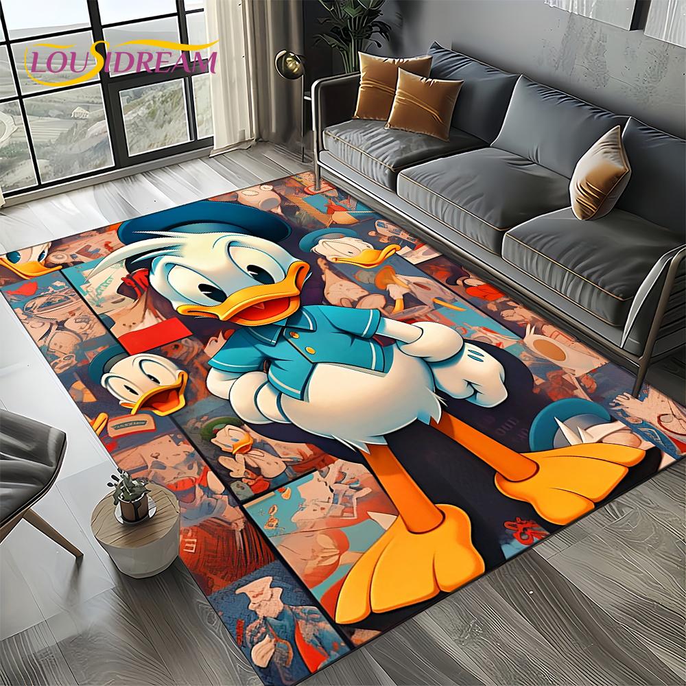 Mickey Minnie Mouse Donald Duck Cartoon Carpet Rug for Bedroom Living Room Home Sofa Decoration,kids Large Decor Floor Mat Gift