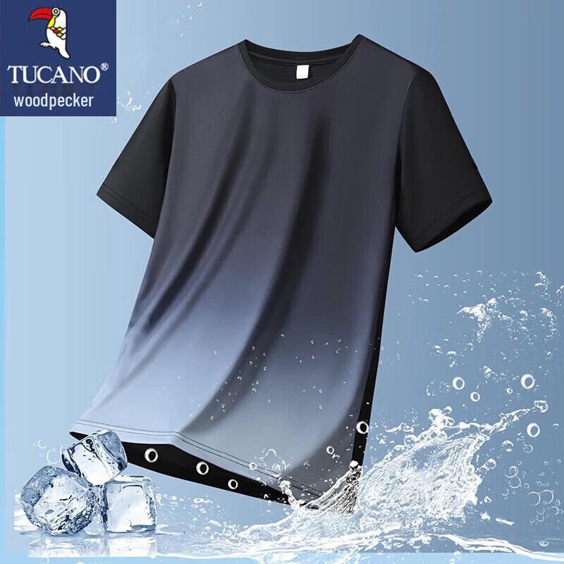 TUCANO Men's Summer Loose Fit Crew Neck T-Shirt