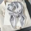 9 Women's Daily Square Plain Silk Petite Scarves