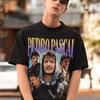 Vintage Bootleg Pedro Pascal T-Shirt Damen 100% Baumwolle Unisex Streetwear Pedro Pascal T-Shirt Übergröße T-Shirt