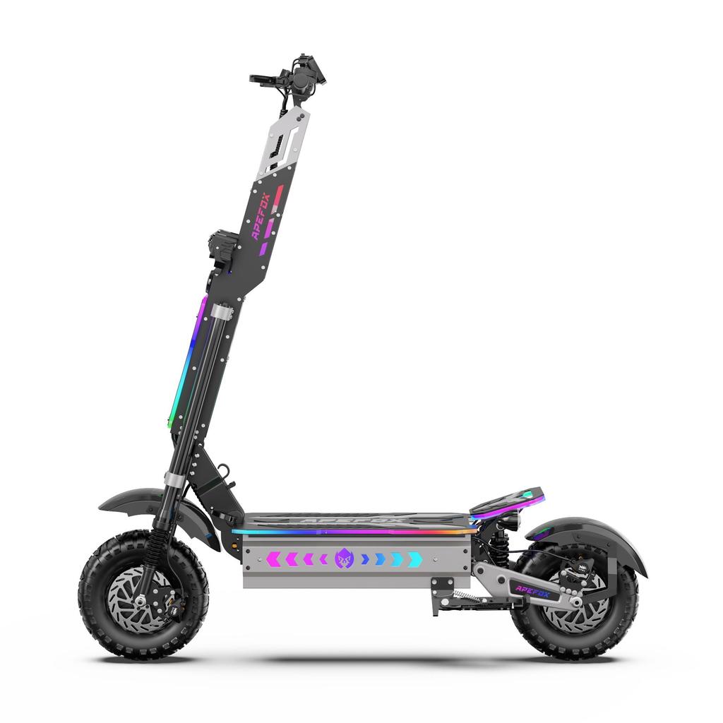 APEF-FOX T90 Ultra Electric Scooter Dual 5000W Peak Motors 72V 40Ah Battery 13 Inch Off Road Tires 44.7N·m Torque