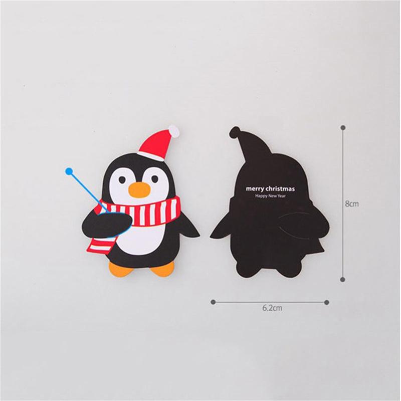 50Pcs Santa Claus Snowman Lollipop Paper Cards Christmas Lollipop Stick Safe Paper Candy Chocolate Xmas DIY Candy Decorations
