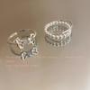 Cat's Eye Stone Bow Opening Pearl Ring - Women's Summer Luxury High-End Sexy Ring for Index Finger - Sweet Finger Ring