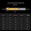 Black Hexagonal Handle 90° Woodworking Chamfering Tool Set - 3 Titanium-plated, 5-blade Hole Expansion Pieces