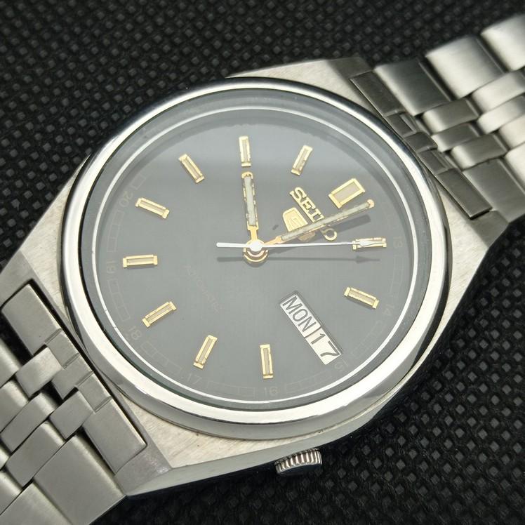 POUŽITÉ VINTAGE SEIKO 5 AUTOMATIC 7009A JAPONSKO PÁNSKÉ ORIGINÁLNÍ HODINKY CIFERNÍKU a415779-2 SKU621d-a415779