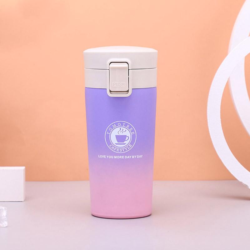 500ML Termohrnek Nepropustný Termoska Hrnek na Kávu Dvojstěnný 304 Nerezová Ocel Šálek na Kávu Čaj Vakuová Termoska Láhev na Vodu